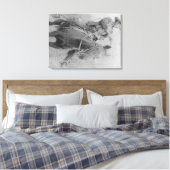 悪名高い列車強盗は「ディクソン」のロバーツ キャンバスプリント (インサイチュ (寝室))