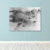 悪名高い列車強盗は「ディクソン」のロバーツ キャンバスプリント (インサイチュ (ウッドフロア))