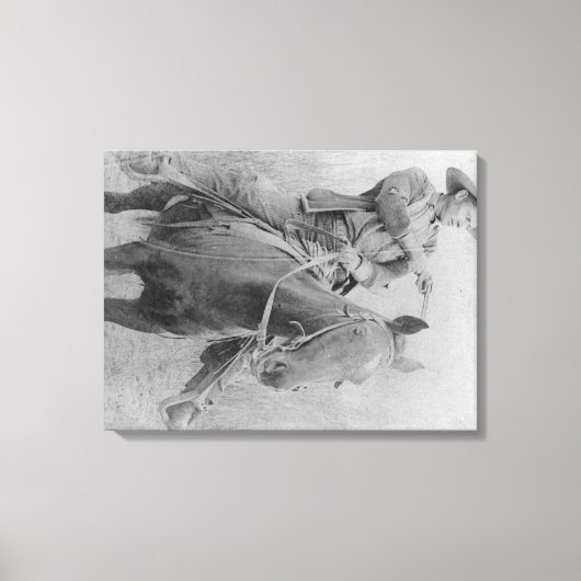 悪名高い列車強盗は「ディクソン」のロバーツ キャンバスプリント (正面)