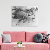 悪名高い列車強盗は「ディクソン」のロバーツ キャンバスプリント (インサイチュ (リビング))