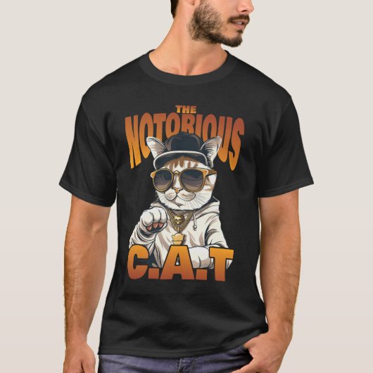 悪名高い猫 Tシャツ (正面)