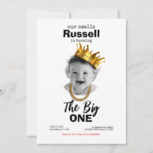 悪名高い1歳の誕生日フォト招待状