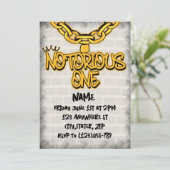 悪名高い1歳の誕生日招待状 招待状 (スタンド正面)