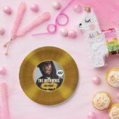 悪名高い | 写真カスタムヒップホップ金ゴールド記録 ペーパープレート (パーティー)