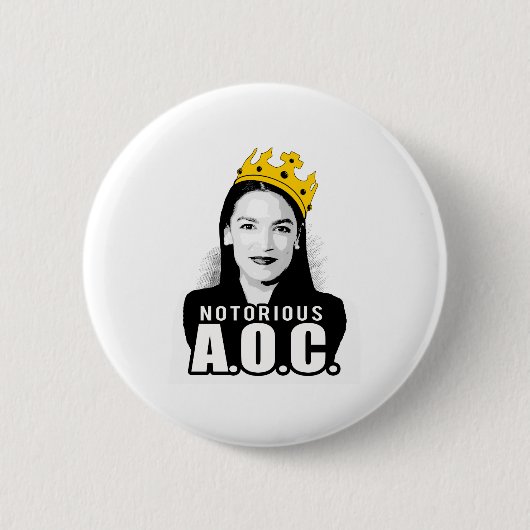 悪名高いAOC 缶バッジ (正面)