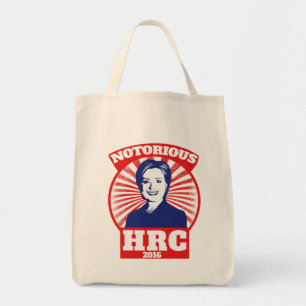 悪名高いHRCヒラリー・クリントン2016 トートバッグ