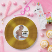 悪名高いONEヒップホップ誕生日金ゴールドレコード写真 ペーパープレート (パーティー)