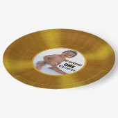 悪名高いONEヒップホップ誕生日金ゴールドレコード写真 ペーパープレート (アングル)