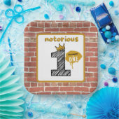 悪名高いOne|レトロ90のヒップホップ第1の誕生日 ペーパープレート (パーティー)