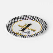 悪名高いOne|レトロ90のヒップホップ第1の誕生日 ペーパープレート (アングル)