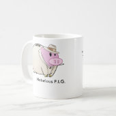悪名高いP.I.G コーヒーマグカップ (正面左)