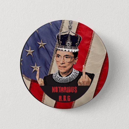 悪名高いR.B.G. 缶バッジ (正面)