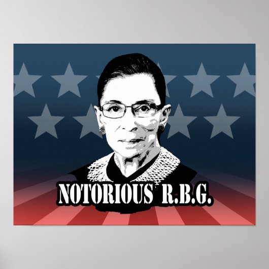 悪名高いR.B.G. - Ruth Bader Ginsburg ポスター (正面)