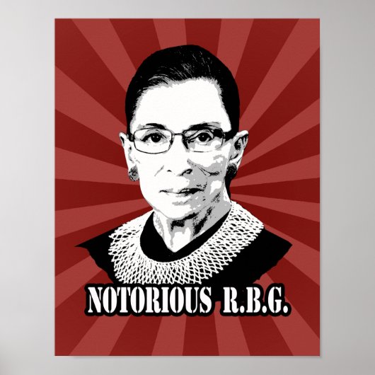 悪名高いR.B.G. - Ruth Bader Ginsburg ポスター (正面)