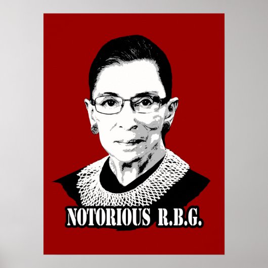 悪名高いR.B.G. - Ruth Bader Ginsburg ポスター (正面)