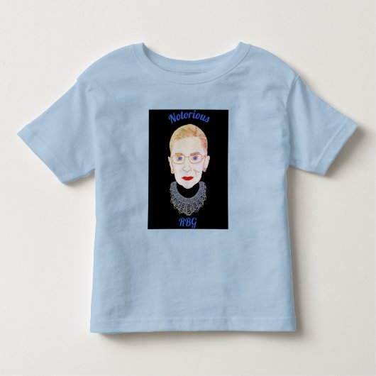 悪名高いRBGの反対 トドラーTシャツ (正面)