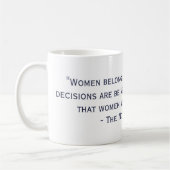 悪名高いRBGの引用文のマグ コーヒーマグカップ (左)