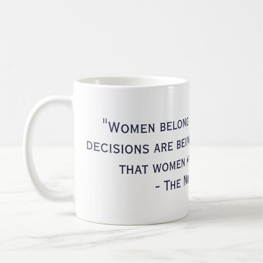 悪名高いRBGの引用文のマグ コーヒーマグカップ (左)