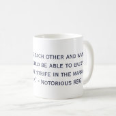悪名高いRBGの引用文の支持の結婚の平等 コーヒーマグカップ (正面右)