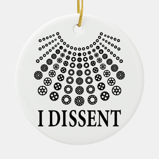 悪名高いRBGのRth Bader Ginsburgに反対する セラミックオーナメント (正面)