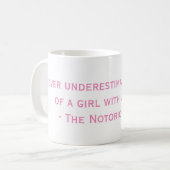 悪名高いRBGネバーサプライズ引用文 コーヒーマグカップ (正面左)