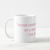 悪名高いRBGネバーサプライズ引用文 コーヒーマグカップ (左)