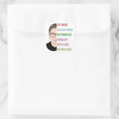 悪名高いRBGポスター、ルース・バダー・ギンズバーグ スクエアシール (バッグ)