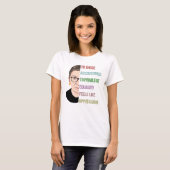 悪名高いRBGポスター、ルース・バダー・ギンズバーグ Tシャツ (正面フル)