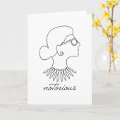 悪名高いRBGルスバダーギンスバーグ カード (黄色い花)