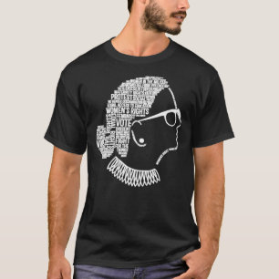 悪名高いRBGルスバダーギンズバーグ引用文フェミニスト Tシャツ