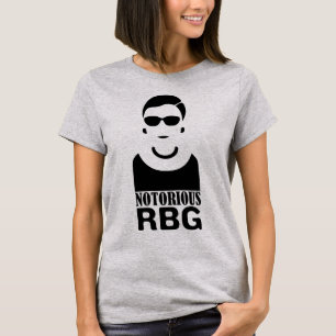 悪名高いRBGルース·バーダー·ギンスバーグ女性用Tシャツ Tシャツ
