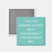 悪名高いRBG不同意引用文磁石 マグネット (正面/裏面)