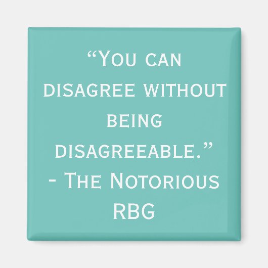 悪名高いRBG不同意引用文磁石 マグネット (正面)