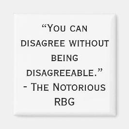 悪名高いRBG不同意引用文磁石 マグネット