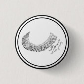 悪名高いRBG女性権利 缶バッジ (正面)