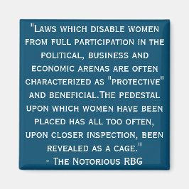 悪名高いRBG引用文磁石 マグネット