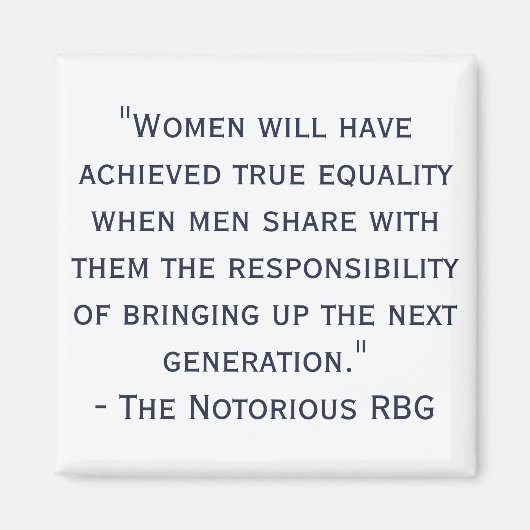 悪名高いRBG引用文磁石 マグネット (正面)