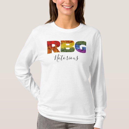 悪名高いRBG長袖Tシャツ Tシャツ (正面)