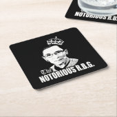 悪名高いRBG スクエアペーパーコースター (アングル)