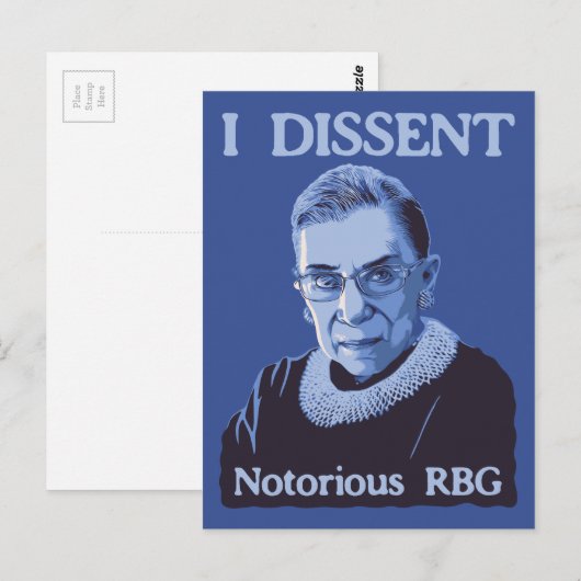 悪名高いRBG ポストカード (正面/裏面)