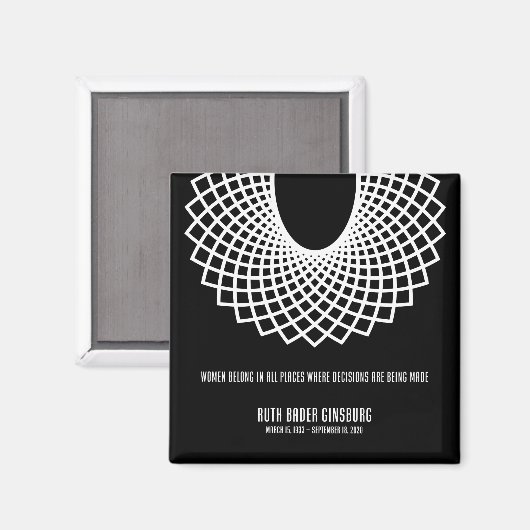 悪名高いRBG マグネット (正面/裏面)