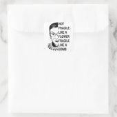 悪名高いRBG、ルース・バダー・ギンズバーグ、フェミニストRBG スクエアシール (バッグ)