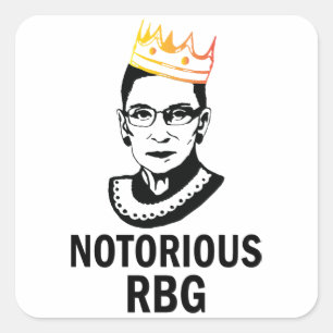 悪名高いRBG (金ゴールド) -ルス·バダー·ギンスバーグ スクエアシール