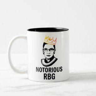 悪名高いRBG (金ゴールド) -ルス·バダー·ギンスバーグ ツートーンマグカップ