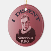悪名高いRBG - p セラミックオーナメント (左)