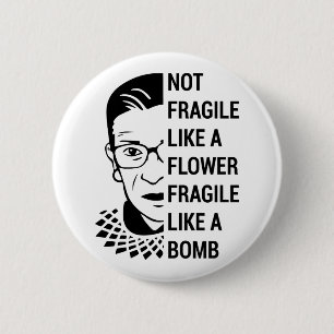 悪名高いRBG、Ruth Bader Ginsburg、フェミニストRBG 缶バッジ
