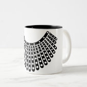 悪名高いRBG、Ruth Bader Ginsburg、RBG Collar ツートーンマグカップ (正面右)