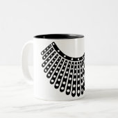 悪名高いRBG、Ruth Bader Ginsburg、RBG Collar ツートーンマグカップ (正面左)
