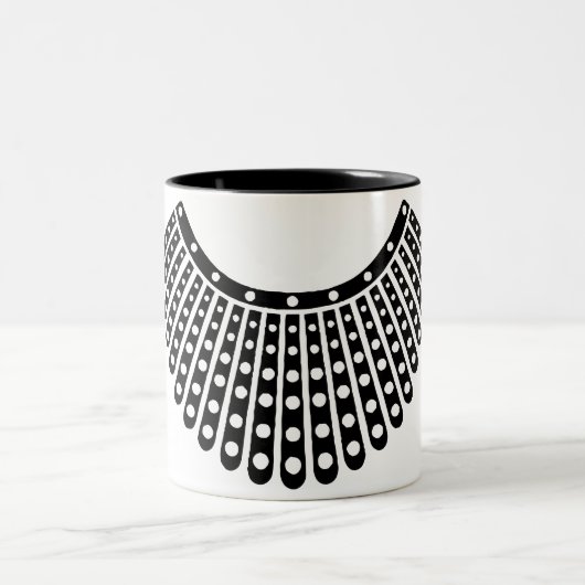 悪名高いRBG、Ruth Bader Ginsburg、RBG Collar ツートーンマグカップ (中央)