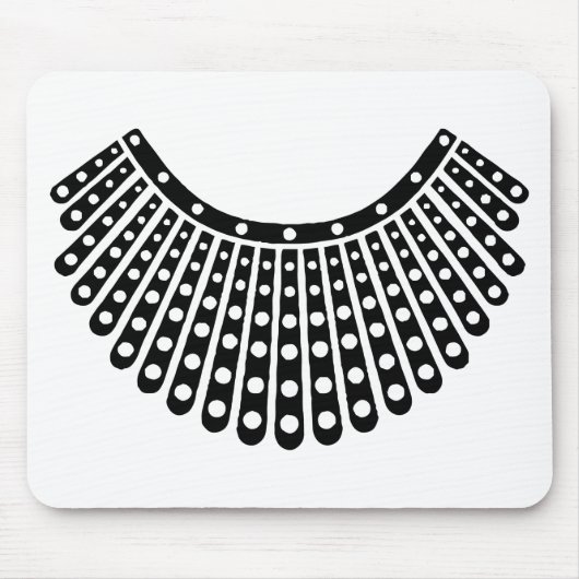悪名高いRBG、Ruth Bader Ginsburg、RBG Collar マウスパッド (正面)